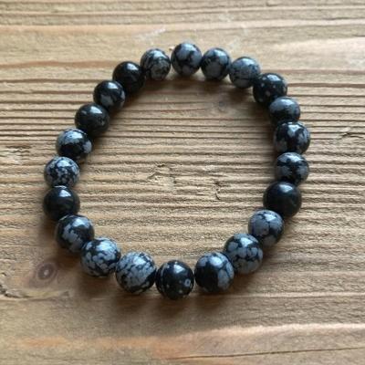 OBSIDIENNE NEIGE BRACELET