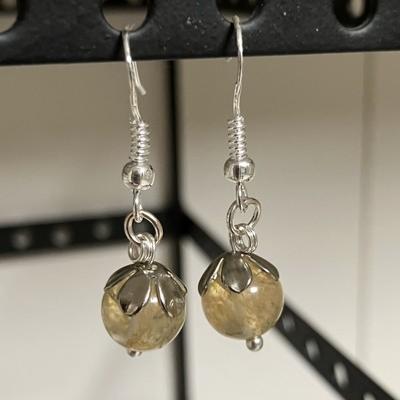 CITRINE BOUCLES D OREILLE