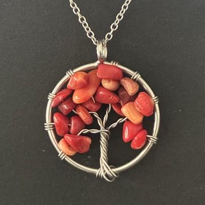 CORAIL ROUGE PENDENTIF