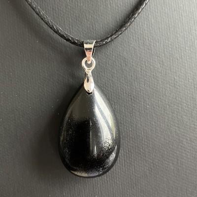 OBSIDIENNE NOIRE PENDENTIF