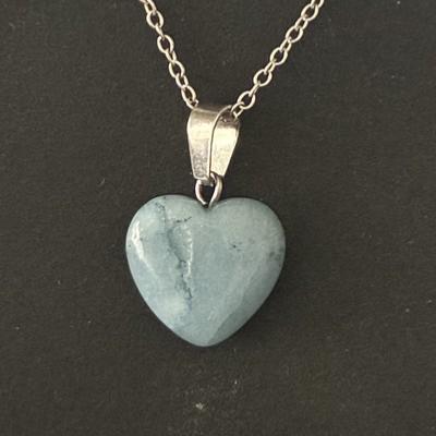 CHRYSOCOLLE PENDENTIF COEUR 3