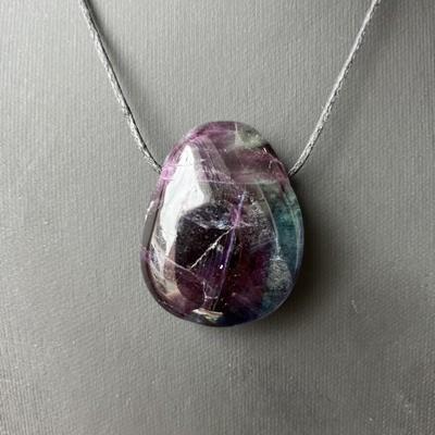 FLUORINE FLUORITE PENDENTIF