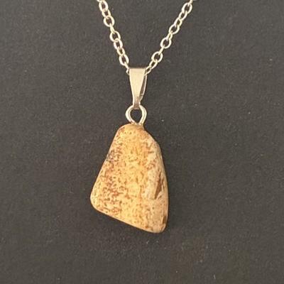 JASPE BEIGE PAYSAGE PENDENTIF 4