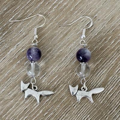 ANIMAL TOTEM RENARD BOUCLES D OREILLE