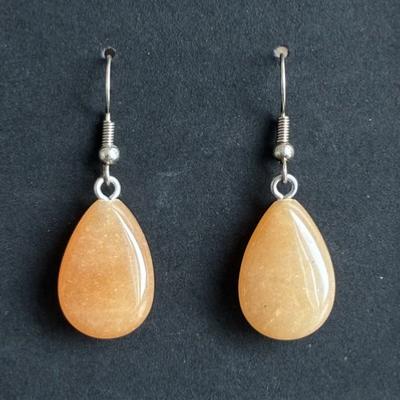 AVENTURINE ORANGE BOUCLES D O