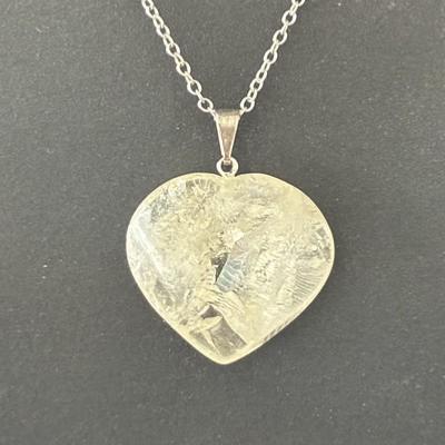 CITRINE CHAUFFEE PENDENTIF COEUR 2