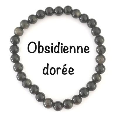 OBSIDIENNE DOREE BRACELET