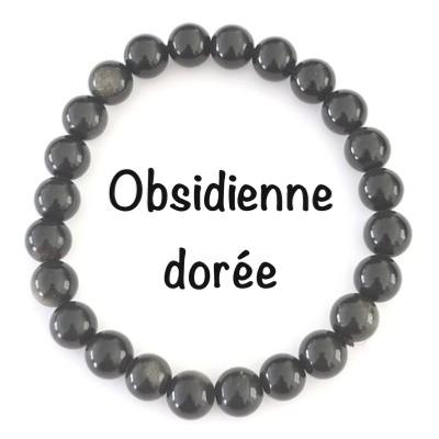 OBSIDIENNE DOREE BRACELET