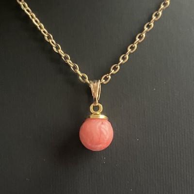 RHODOCHROSITE PENDENTIF OR