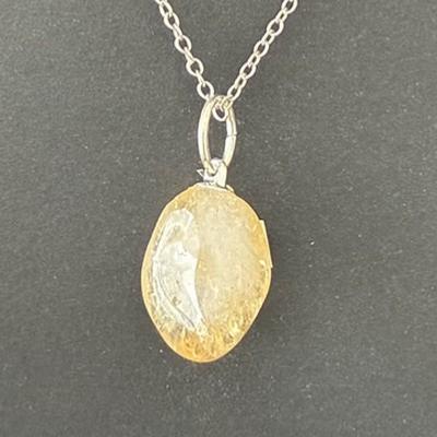 CITRINE CHAUFFEE PENDENTIF 8