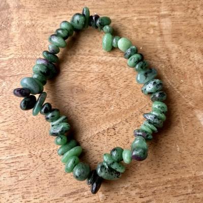 RUBIS ZOISITE BRACELET BAROQUE