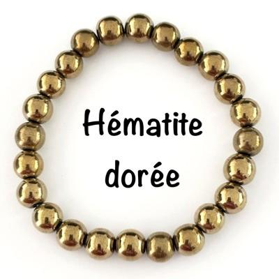 HEMATITE DOREE BRACELET