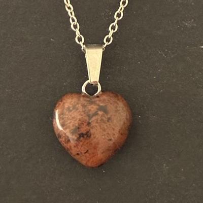 OBSIDIENNE ACAJOU PENDENTIF