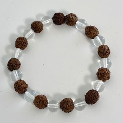 BRACELET GRAINES DE RUDRAKSHA