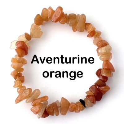 AVENTURINE ORANGE BRACELET BAROQUE