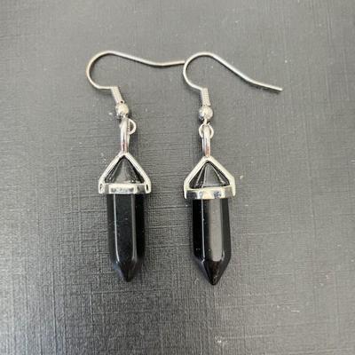 OBSIDIENNE BOUCLES D OREILLE