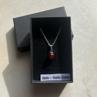 COFFRET PENDENTIF RUBIS