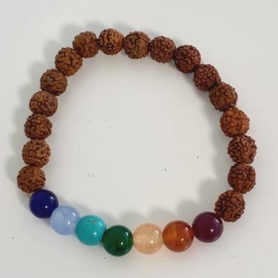 BRACELET GRAINES DE RUDRAKSHA