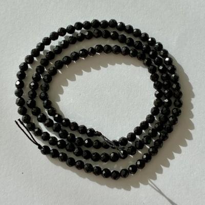TOURMALINE NOIRE PERLES FACETTES