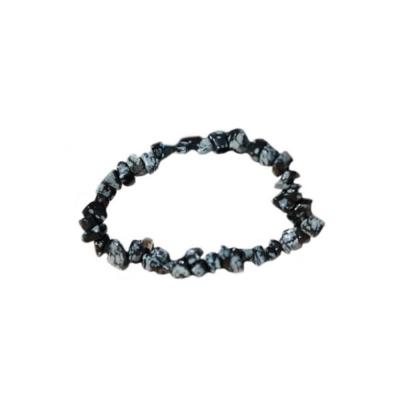OBSIDIENNE NEIGE MOUCHETEE BAROQUE