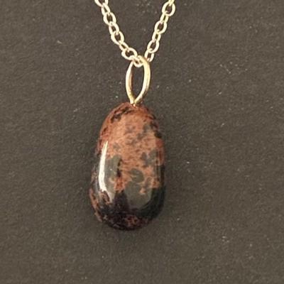 OBSIDIENNE ACAJOU PENDENTIF 6