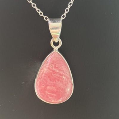 RHODOCHROSITE PENDENTIF ARGENT 925