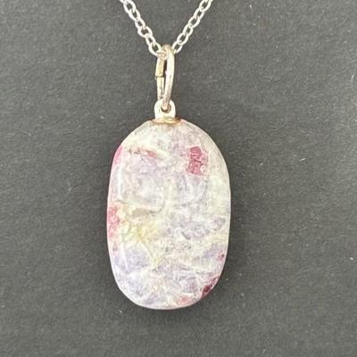TOURMALINE ROSE RUBELLITE PENDENTIF 2