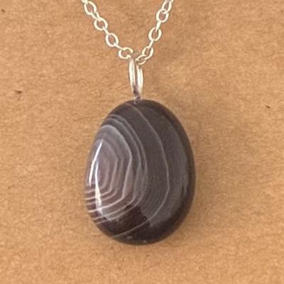 AGATE DE BOTSWANA PENDENTIF 2