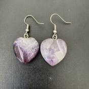 AMETHYSTE BOUCLES D OREILLE