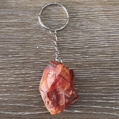 PORTE CLE CORNALINE BRUTE