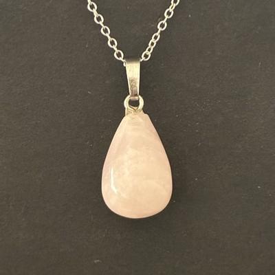 QUARTZ ROSE PENDENTIF 2