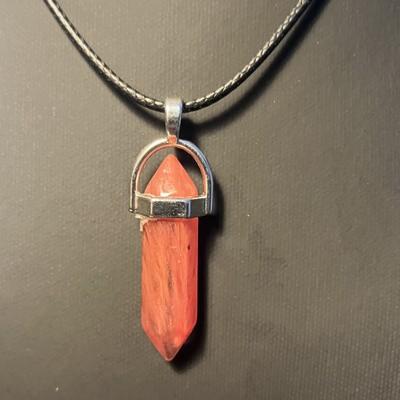 QUARTZ FRAISE PENDENTIF