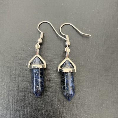 LAPIS LAZULI BOUCLES D OREILLE