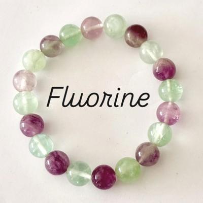 FLUORINE FLUORITE BRACELET 10 MM