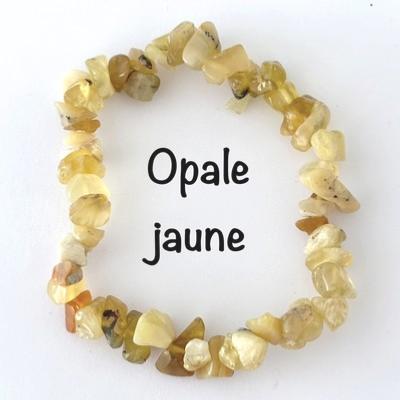 OPALE JAUNE BRACELET BAROQUE