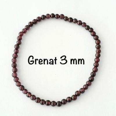 GRENAT BRACELET 3 MM