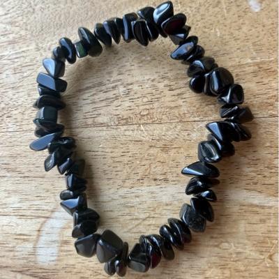 OBSIDIENNE NOIRE BRACELET BAROQUE