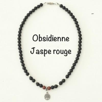 BO OBSIDIENNE ARBRE DE VIE