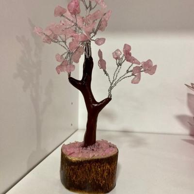 ARBRE EN QUARTZ ROSE