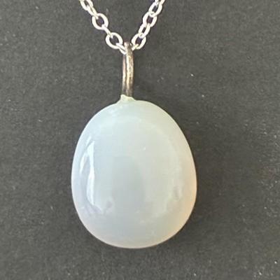AGATE BLANCHE PENDENTIF