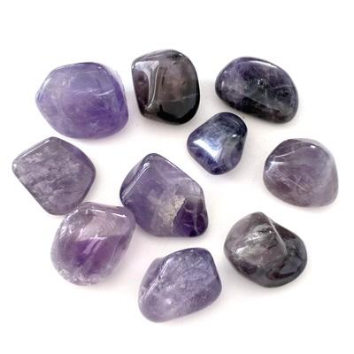 LOT DE 10 PIERRES AMETHYSTE 