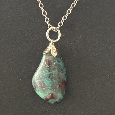 CHRYSOCOLLE PENDENTIF 7