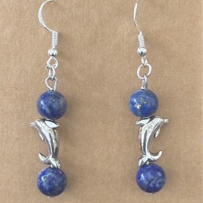 ANIMAL TOTEM DAUPHIN BOUCLES D OREILLE