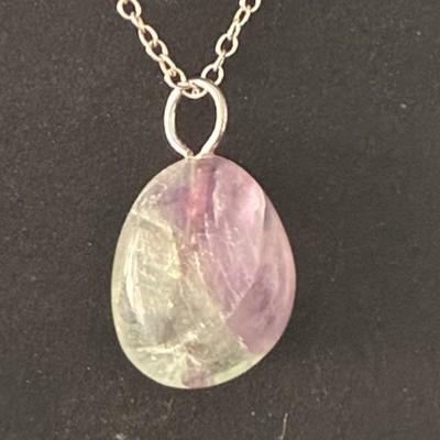 FLUORINE FLUORITE PENDENTIF 14