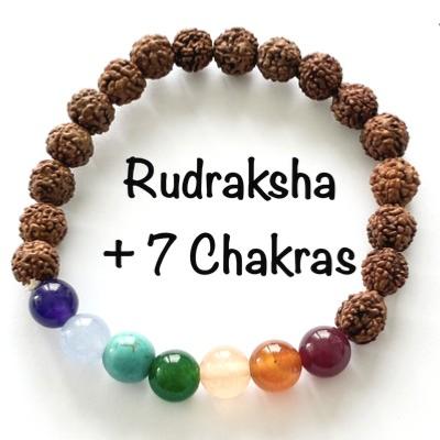 BRACELET GRAINES DE RUDRAKSHA