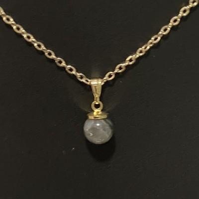 LABRADORITE PENDENTIF OR