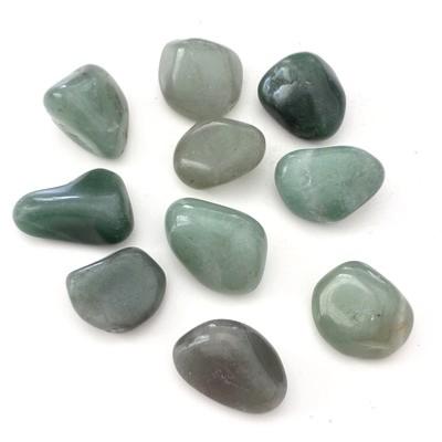 LOT DE 10 PIERRES AVENTURINE VERTE
