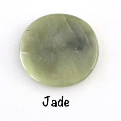 JADE VERTE PIERRE PLATE