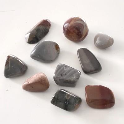 JASPE POLYCHROME LOT DE 10 PIERRES
