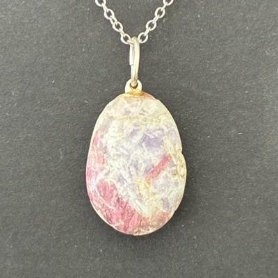 TOURMALINE ROSE RUBELLITE PENDENTIF 4